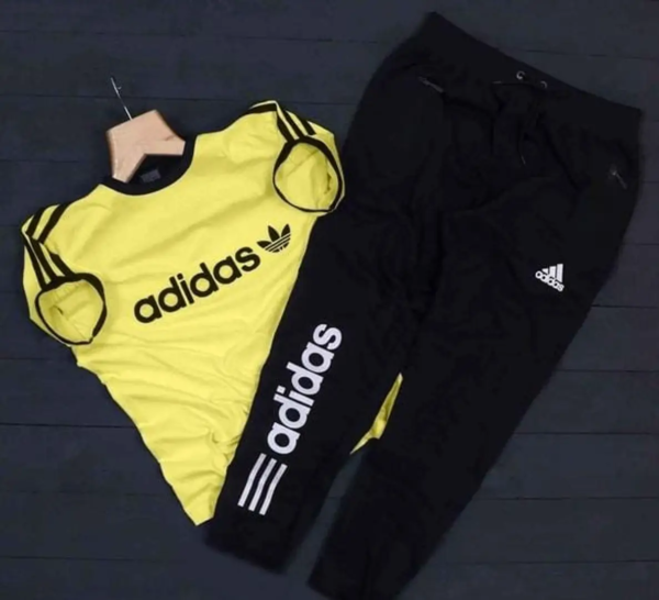 COMBO MENS CASUAL WEAR TRACKSUITS Black & Yellow