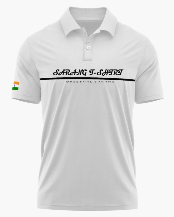 White Polo with Collar Pure Cotton T-shirt